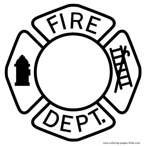 Fire Badge Clipart Outline Clipground