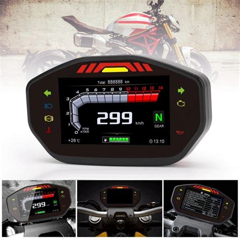 Motorcycle General Lcd Display Tft Speedometer Speed Backlight