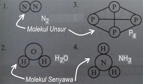 Contoh Molekul Unsur Dan Molekul Senyawa Secara Berurutan Berbagai Contoh
