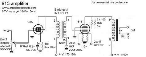813 Gm70 Amplifier With Bartolucci Transformers