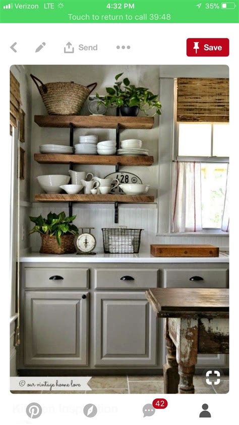 Shelving Instead Of Cabinets Kitchen Inspirations Country Kitchen