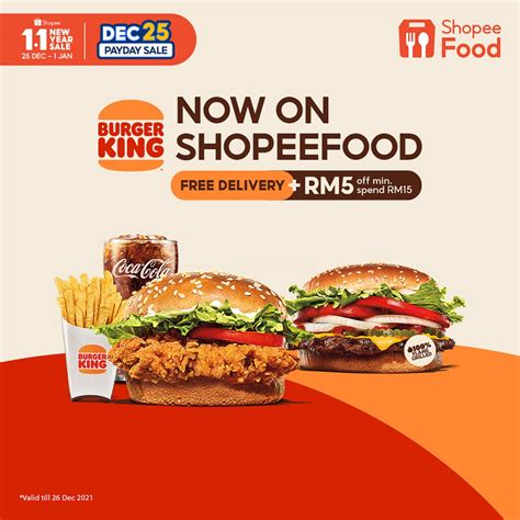 BURGER KING - THE KING OF BURGERS HAS ARRIVED ON SHOPEEFOOD.