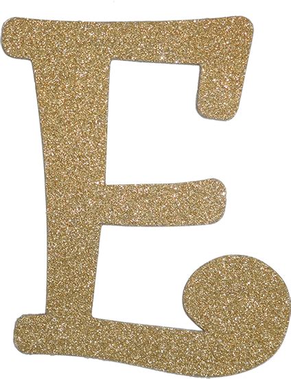 Download Gold Glitter Letter E Transparent Png Download Seekpng