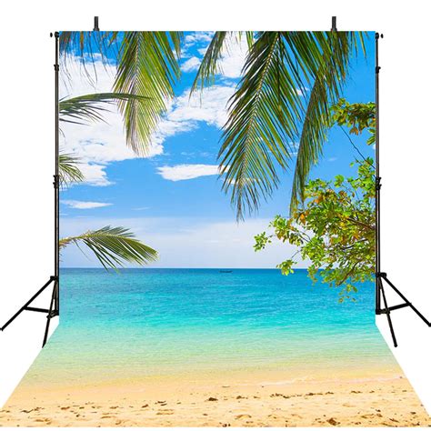 Sea Beach Photo Backdrop Summer 8x12 Tropical Backdrop For Picture