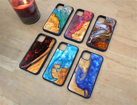 Resin Real Wood Iphone 11 Case Iphone 11 Pro Iphone 11 Pro Max Wood