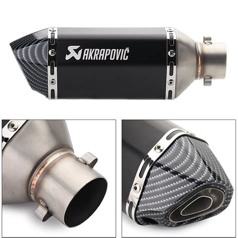 Akrapovic 51mm Motorcycles Exhaust Pipe Db Killer For Benelli Tnt 125