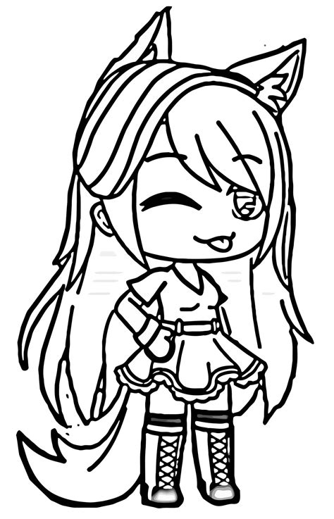 Gacha Club Coloring Pages Printable