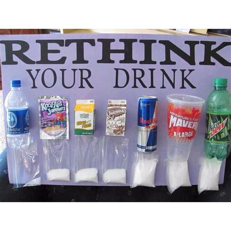 Rethink Your Drink Amount Of Sugar In Drinks Sugar In Drinks How Much Sugar Health Fair