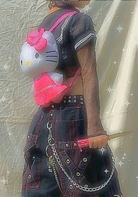 Rb 🌸 Sparkle Pastel Goth Outfits Hello Kitty Clothes Hello Kitty