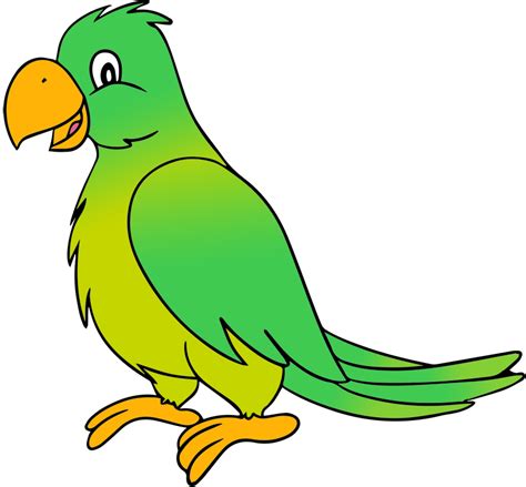 Parrot Clipart Green Indian Parrot Green Indian Transparent Free For