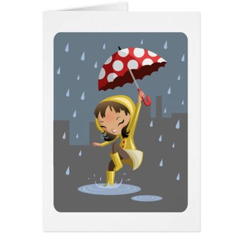 Morgan In The Rain Card Zazzle