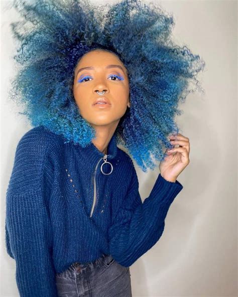20 Blue Curly Hairstyles To Up Your Style Game