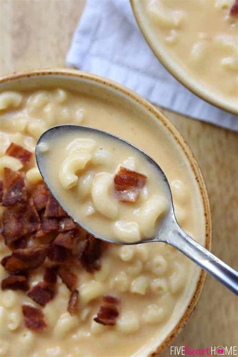 They are a creative way to enjoy this classic comfort food. Macaroni & Cheese Soup • FIVEheartHOME