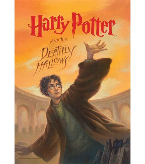 Harry potter and harry leaned forward toward the bar of the leaky. MightyPrint Harry Potter 'Book Cover - Deathly Hallows ...
