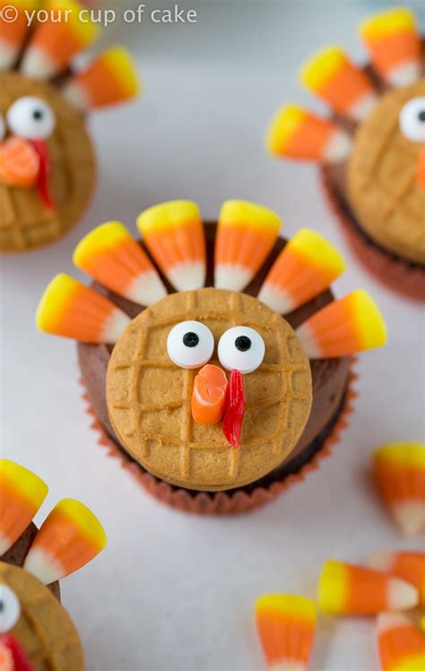 I think this cake would also work brilliantly as thanksgiving cupcakes, if you end up making individual portions… Chocolate Turkey Cupcakes - Your Cup of Cake