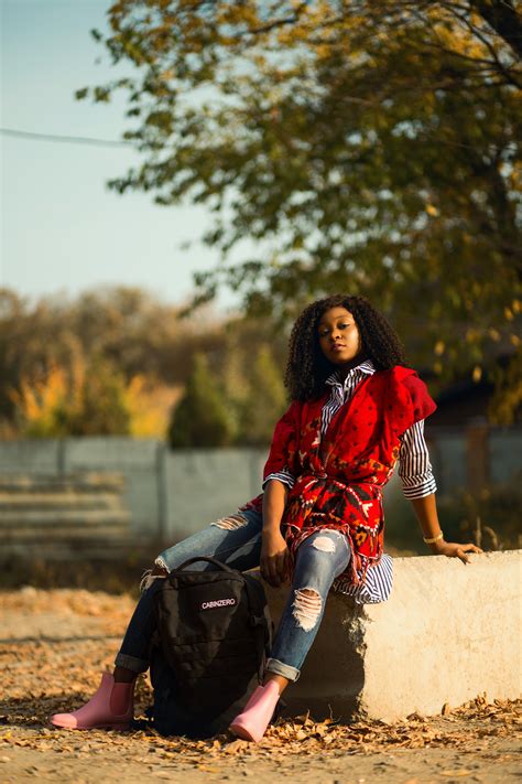 Free Images Red Beauty Tree Leaf Fashion Sitting Model Autumn