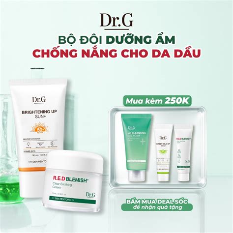 Combo Kem D Ng Dr G R E D Blemish Clear Soothing Cream Ml Kem Ch Ng N Ng Dr G Brightening