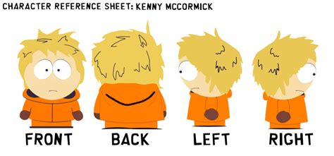1999 Kenny Unhooded Reference Sheet By Lennythehtffan2009 On Deviantart