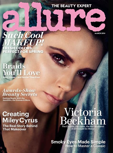 Victoria Beckham On The Cover Of Allure Magazine March 2014 Issue