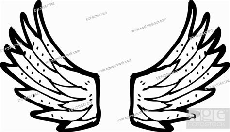 cartoon angel wings stock vector vector and low budget royalty free image pic esy 033847563