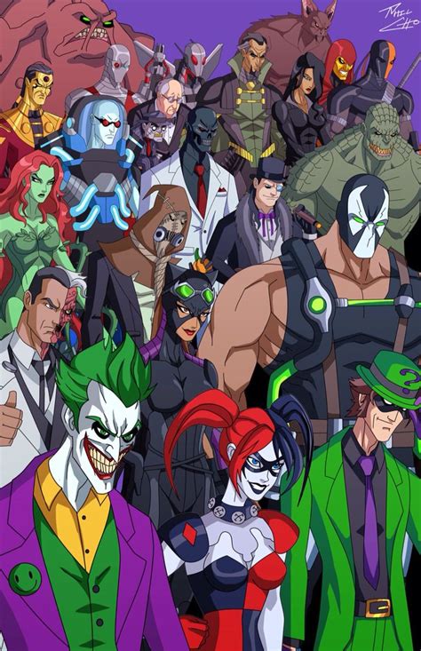 gotham crusaders villains with images comic villains dc comics art batman universe
