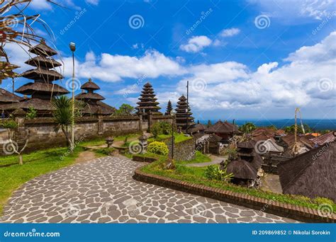 Pura Besakih Temple Bali Island Indonesia Editorial Photography