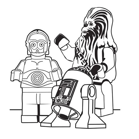 Dibujos Para Colorear De Lego Star Wars Wonder