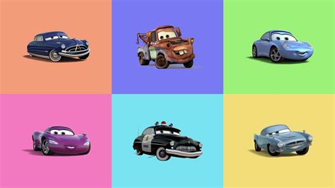 Let S Play With Lightning Mcqueen Doc Hudson Tow Mater Sally Carrera