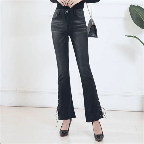 betikama spring ladies jeans flares black jeans denim skinny push up plus size 5xl grande taille