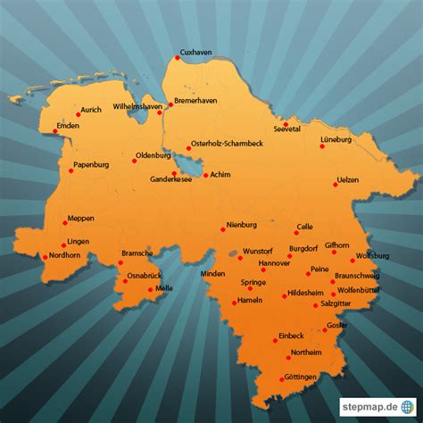 Stepmap Niedersachsen Landkarte Für Deutschland