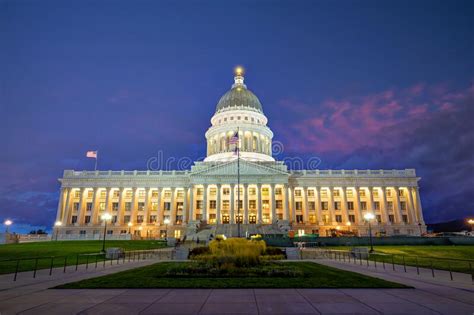 Utah State Capitol Building In Salt Lake City Usa Stock Image Image