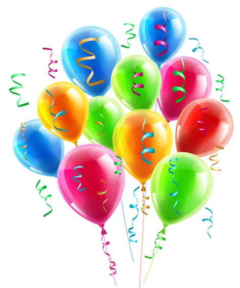 Balões Conjunto De Balões Coloridos 8 Png Imagens E Br