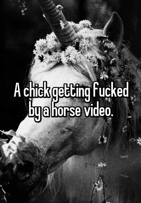 A Chick Getting Fucked By A Horse Video