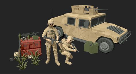 Lowpoly Military Base In Props Ue Marketplace