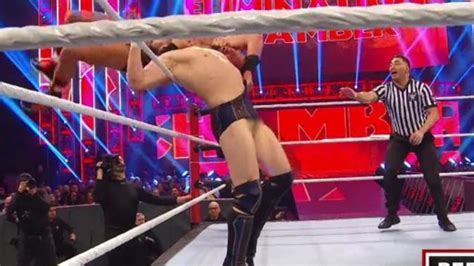 Wwe Daniel Bryan Wardrobe Malfunction Elimination Chamber Wrestling