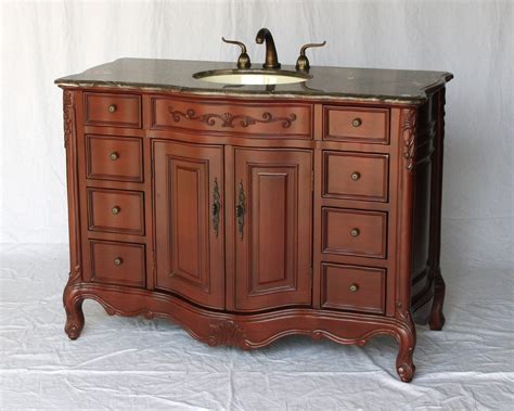 There's a new look in town, one that's vintage in style but fresh in feel. 48" Adelina Antique Style Single Sink Bathroom Vanity in ...