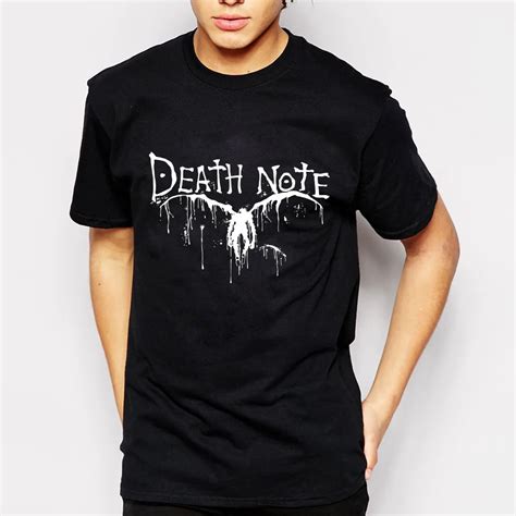 Death Note T Shirts Man Short Sleeved Men T Shirt Fashion Tops Euro