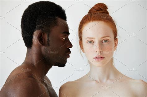 Coffee And Milk Portrait Of Young Mixed Race Couple Posing Naked