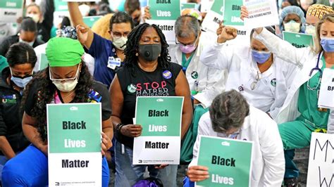 Hundreds Kneel By Miami Hospital To Protest George Floyd Death Miami