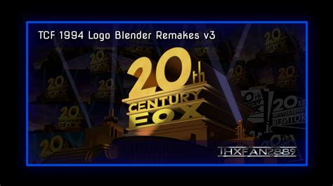 20th Century Fox 1994 Logo Blender Remakes V3 By B Ry 89 On Deviantart