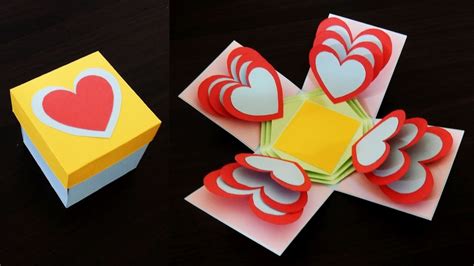 Heart Explosion Box Learn How To Make An Easy Exploding Heart T