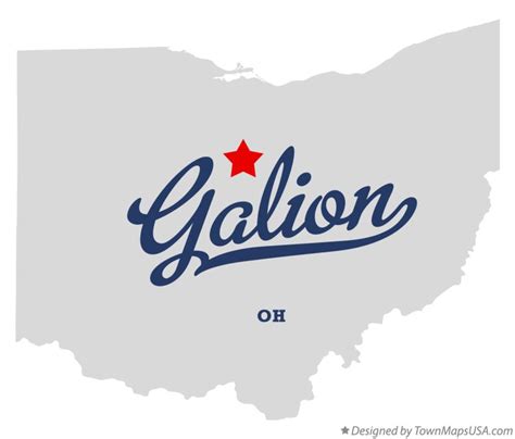 Map Of Galion Oh Ohio
