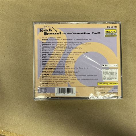 top 20 very best of erich kunzel and the cincinnati pops cd 1994 89408040122 ebay