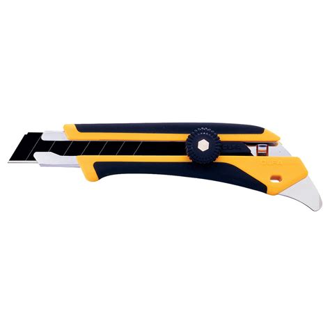 Olfa Fiberglass Rubber Grip Ratchet Lock Utility Knife