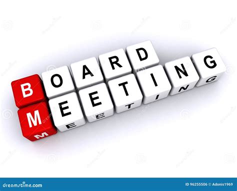 Board Meeting Sign Stock Illustration Illustration Of Blocks 96255506