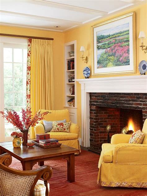 Lively Palette Yellow Would Make The Fireplace Pop Maybe Just A Tad