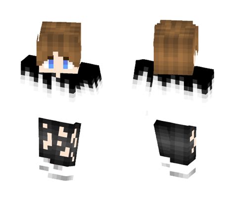 Download Boy Black And White Minecraft Skin For Free
