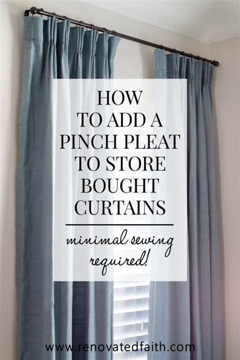 How To Make Diy Pinch Pleat Curtains Quick And Easy 2024