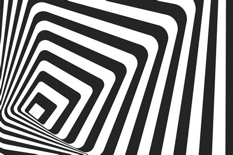 3d Op Art Black And White Wallpaper Happywall