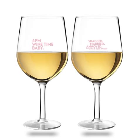 One Double Sided Printed Extra Large Wine Glass